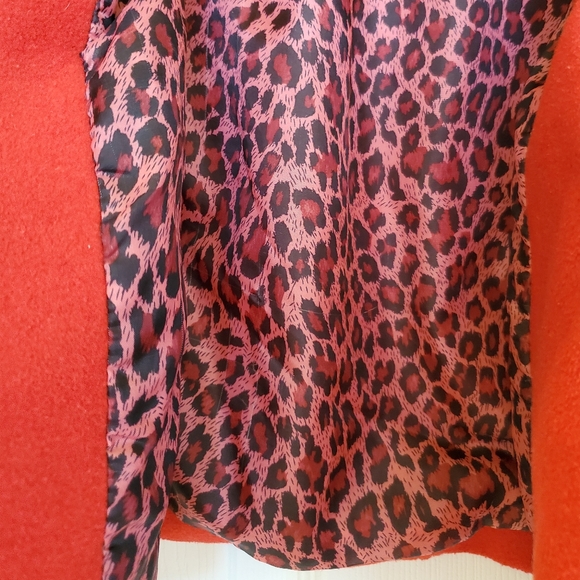 EUC Red with black trim moto jacket - Picture 4 of 4